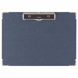（まとめ） ライオン事務器 ボール用箋挟 A4ヨコ 紺 No.121 1枚 【×15セット】