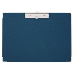（まとめ） ライオン事務器 ボール用箋挟 B4ヨコ 紺 No.131 1枚 【×10セット】