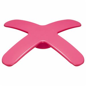 （まとめ） ライオン事務器 マグネットバー ペケピタミニ クロスバータイプ 幅57×奥行57×高さ8mm ローズピンク MB57X-1P 1個 【×20セット】