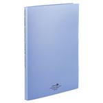 （まとめ） リヒトラブ AQUA DROPs クリヤーブック（クリアブック）（ポケット交換タイプ） A4タテ 30穴 15ポケット付属 背幅18mm 青 N5015-8 1冊 【×20セット】