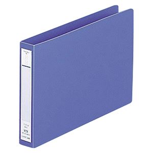（まとめ） リヒトラブ パンチレスファイル（HEAVY DUTY） B6ヨコ 160枚収容 背幅25mm 藍 F-373-9 1冊 【×20セット】