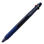 （まとめ） 三菱鉛筆 3色ボールペン ジェットストリーム3 0.38mm 軸色（透明ネイビー） SXE340038T.9 1本 【×15セット】