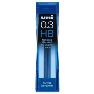 （まとめ） 三菱鉛筆 シャープ SHARP替芯 ユニ ナノダイヤ 0.3mm HB U03202NDHB 1個（15本） 【×30セット】