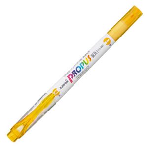 （まとめ） 三菱鉛筆 蛍光ペン プロパス・ウインドウ ソフトカラー ヤマブキ PUS102T.3 1本 【×60セット】