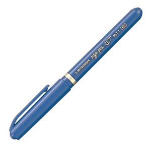 （まとめ） 三菱鉛筆 水性サインペン リブ細字 0.7mm 青 MYT7.33 1本 【×60セット】
