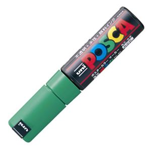 （まとめ） 三菱鉛筆 水性マーカー ポスカ 太字角芯 緑 PC8K.6 1本 【×20セット】