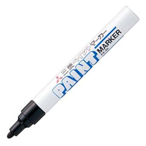 （まとめ） 三菱鉛筆 油性ペイントマーカー 中字丸芯 黒 PX20.24 1本 【×30セット】