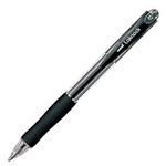 （まとめ） 三菱鉛筆 油性ボールペン VERY楽ノック 細字 0.7mm 黒 SN10007.24 1本 【×60セット】