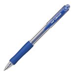 （まとめ） 三菱鉛筆 油性ボールペン VERY楽ノック 細字 0.7mm 青 SN10007.33 1本 【×60セット】