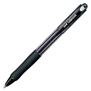 （まとめ） 三菱鉛筆 油性ボールペン VERY楽ノック 太字 1.0mm 黒 SN10010.24 1本 【×60セット】