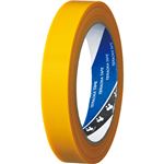 （まとめ） 寺岡製作所 貼ってはがせるP-カットテープ 18mm×25m 黄 4142-18キ 1巻 【×20セット】