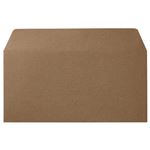 （まとめ） 寿堂 カラー横型封筒 110×220mm 127.9g／m2 テープのり付 〒枠なし カフェモカ 10354 1パック（10枚） 【×15セット】