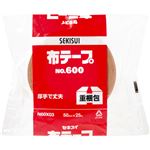 （まとめ） 積水化学 布テープ No.600 50mm×25m N60X03 1巻 【×10セット】