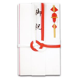 （まとめ） 赤白7本 金封 短冊付 E-651 1枚 【×60セット】