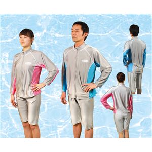 （まとめ）アーテック UVカットスイムハーフパンツ グレー LL 【×5セット】
