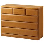 天然木多サイズチェスト/タンス 【17： 幅100cm・4段】 木製 ホワイト（白） 【完成品】
