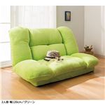 ハイバックリクライニングソファーベッド 【1： 2人掛け 幅120cm】 ピンク/ドット