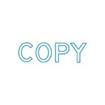 シャチハタ Xスタンパー B型 「COPY」 藍 1個