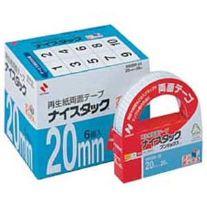 【まとめ買い】ニチバン ナイスタック 両面テープ ブンボックス （2.0cm×20m） 1箱（6巻）