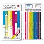 サクラ クーピー色鉛筆スタンダード 12色 1セット（12本）