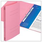フラットファイル バインダー クイックイン＜ポリプロピレン表紙＞ 3冊入 ピンク