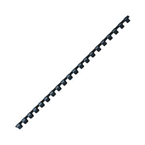 GBC プラスチックリング（A4・20穴）20本入 黒 （13mm）