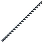 GBC プラスチックリング（A4・20穴）20本入 黒 （13mm）