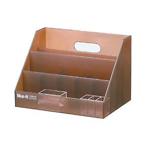 ライクイット Life Module A4シリーズ オーガナイザー ブラウン