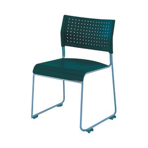 アイリスチトセ スタッキングチェア 4脚セット ブラック