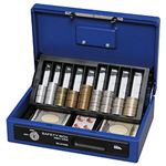 手提げ金庫A5薄型 ブルー