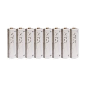 （業務用セット） ATIVA 単3形アルカリ乾電池 1パック（8本入） 【×20セット】
