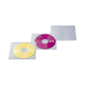 （業務用セット） 不織布CD／DVDシート 100枚入 【×5セット】