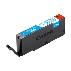 （業務用セット） キャノン（Canon）対応 エコリカ リサイクル インクカートリッジ シアン（大容量） 対応純正型番：BCI-351XLC 単位：1個 【×5セット】