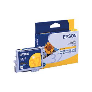 （業務用セット） エプソン（EPSON） インクカートリッジ イエロー 型番：ICY32 単位：1個 【×3セット】