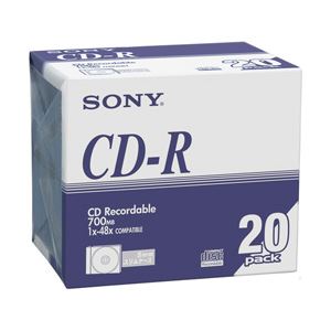 （業務用セット） ソニー 個別ケース入 CD-R 20枚 型番：20CDQ80DNA 【×3セット】