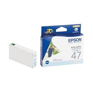 （業務用セット） エプソン（EPSON） インクカートリッジ ライトシアン 型番：ICLC47 単位：1個 【×3セット】