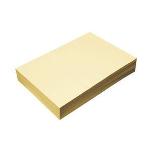 （業務用セット） カラーペーパー A4・厚口 クリーム 1冊（500枚） 【×3セット】