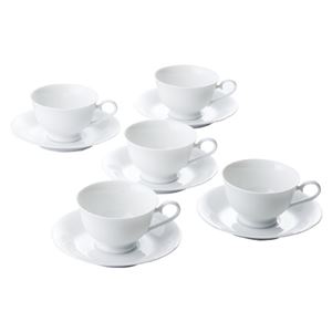 （業務用セット） 白磁丸反 コーヒー碗皿5客セット CI-70058 5客入 【×2セット】