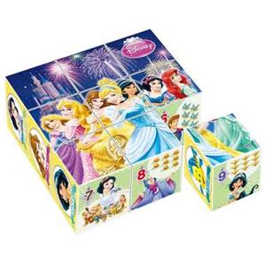 アポロ社 13-84 ディズニープリンセス キューブパズル 9コマ 【知育玩具】