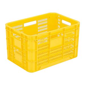 三甲(サンコー) 網目コンテナー「サンテナー」 スタッキング B49 イエロー