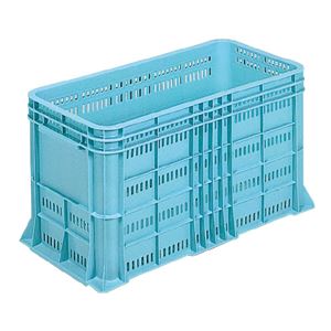 三甲(サンコー) 網目コンテナー「サンテナー」 スタッキング B60-2 ライトブルー