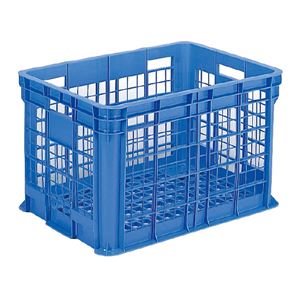 三甲(サンコー) 網目コンテナー「サンテナー」 スタッキング B300 ブルー