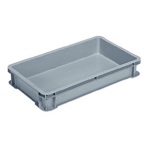 三甲(サンコー) ベタ目コンテナー サンボックス  22G 水抜孔無 ライトグレー【フタ別売り】