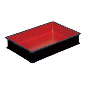 三甲(サンコー) 朱塗バンジュウ A ブラック 〔ホテル・旅館用〕【フタ別売り】