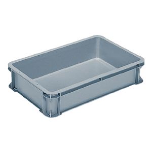 三甲(サンコー) ベタ目コンテナー サンボックス  22B-2(孔有) ライトグレー【フタ別売り】
