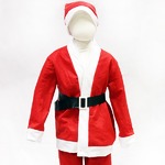 【クリスマスコスプレ 衣装】P×P ボーイズサンタクロース サンタコスプレ子供用 ジャケット＆パンツ （3 - 5才向け）