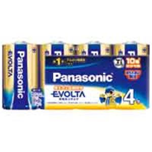 （まとめ買い）Panasonic パナソニック エボルタ乾電池 単1 LR20EJ/4SW(4個) 【×3セット】