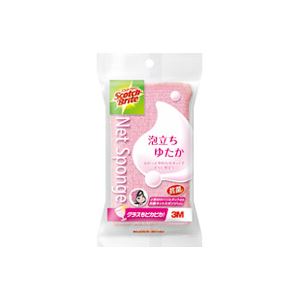 （まとめ買い）スリーエム 3M 泡立ちゆたかネットスポンジ WNT-77KP 【×40セット】