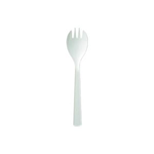 （まとめ買い）やなぎプロダクツ プラスチック先割れスプーン16cm 100本入 【×5セット】