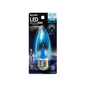 （業務用セット） ELPA LED装飾電球 シャンデリア球形 E26 クリアブルー LDC1CB-G-G339 【×5セット】